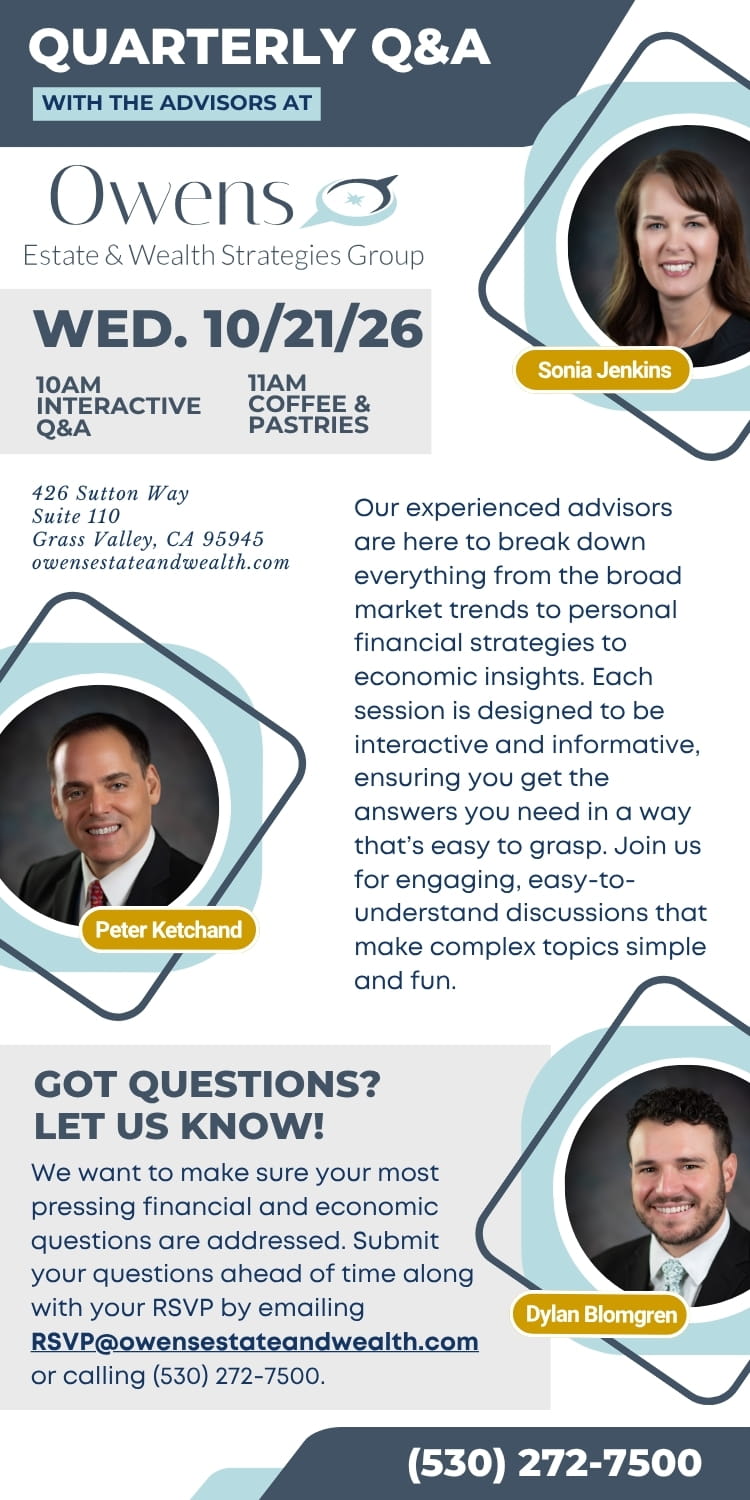 Quarterly Q&A - Wednesday 10/21/26 - 10AM
