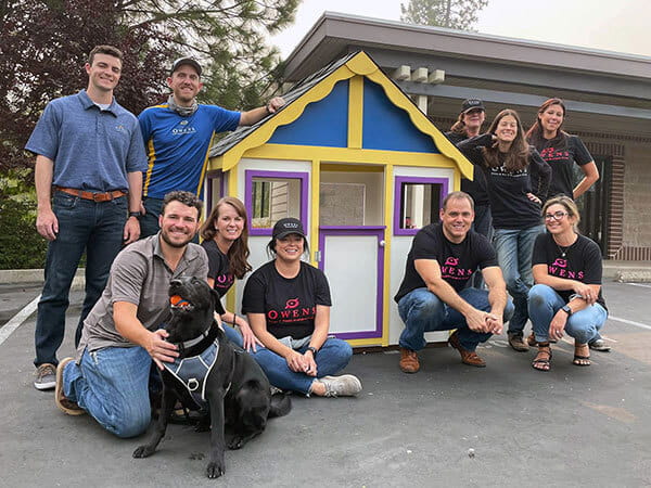 Owens Estate & Wealth Strategies Group at the Habitat for Humanity Playhouse Build